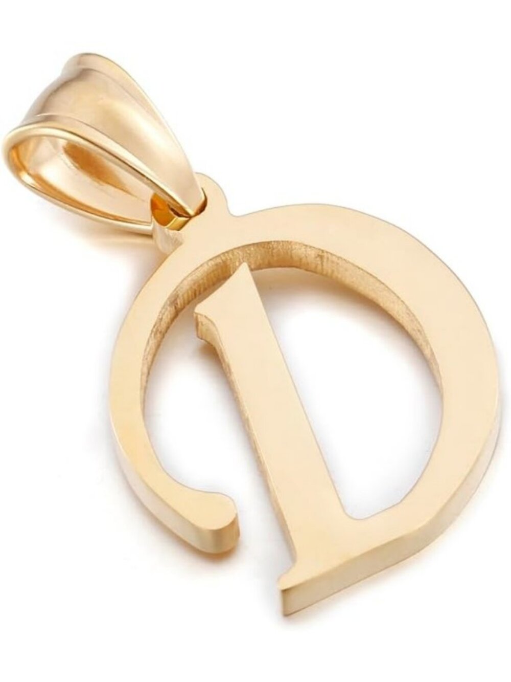 Letter D Initial Charms Gold Initial Pendant 14k Gold Charm